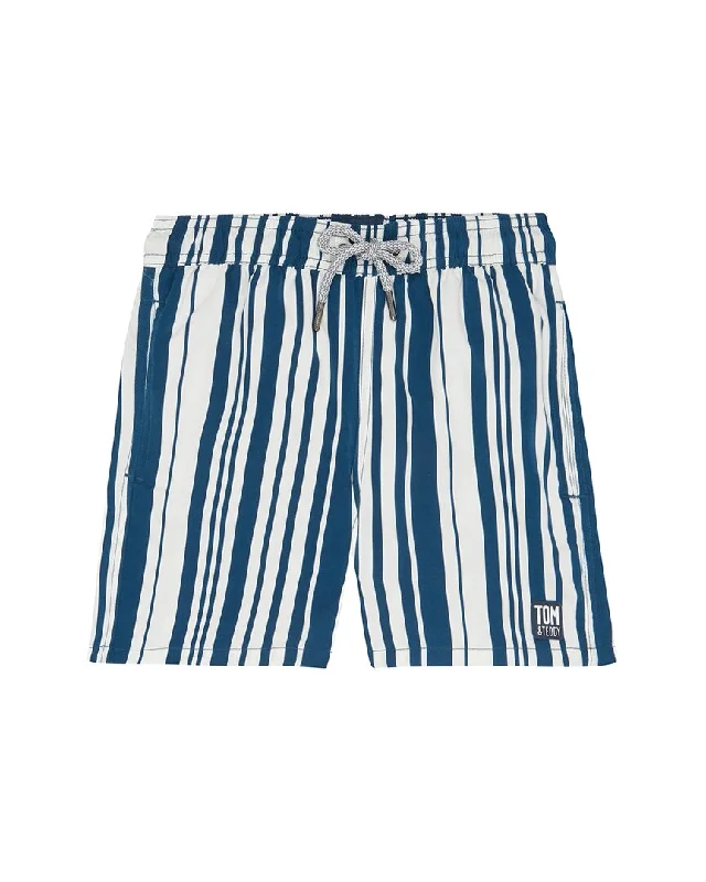 Tom & Teddy Stripes Swim Short