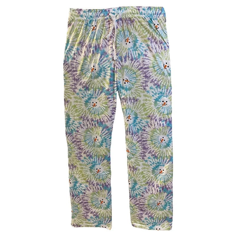 Snowman Tie Dye Sleep Pants