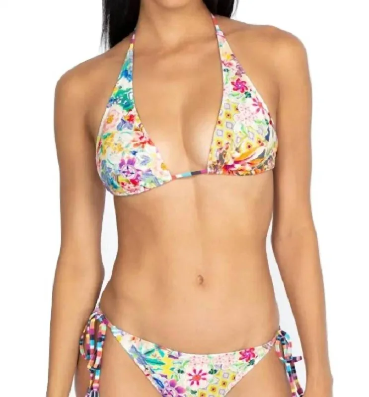 Locita String Bikini Top In Multi