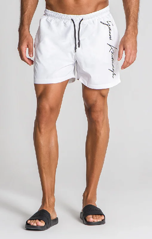 White L.A. Swimshorts