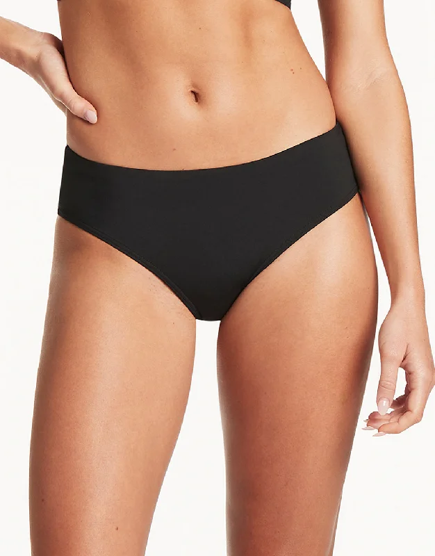 Essentials Mid Bikini Pant - Black