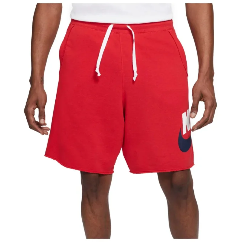 Nike NSW Alumni French Terry Shorts Red/White  AR2375-659 Men's