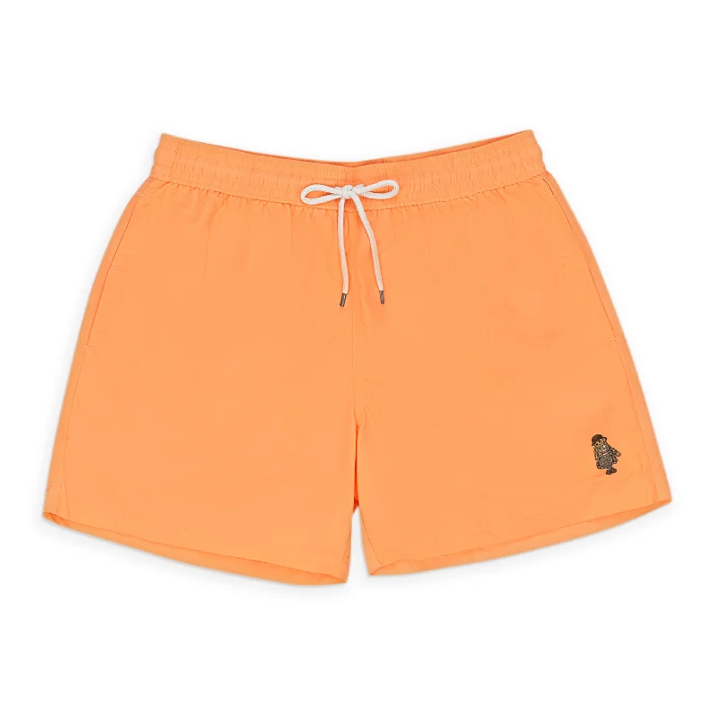 POLO RALPH LAUREN ENGLISH BEAR ORANGE SWIM SHORT