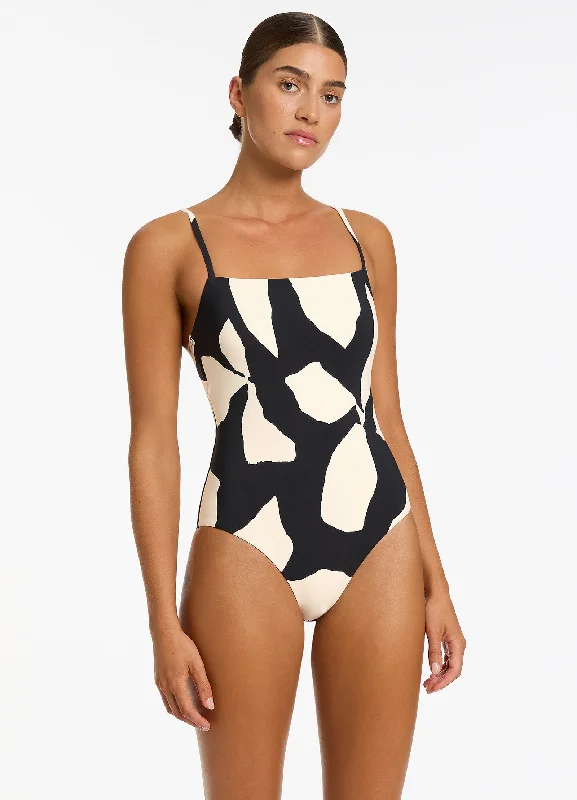 Fiore Minimal Tank One Piece - Black