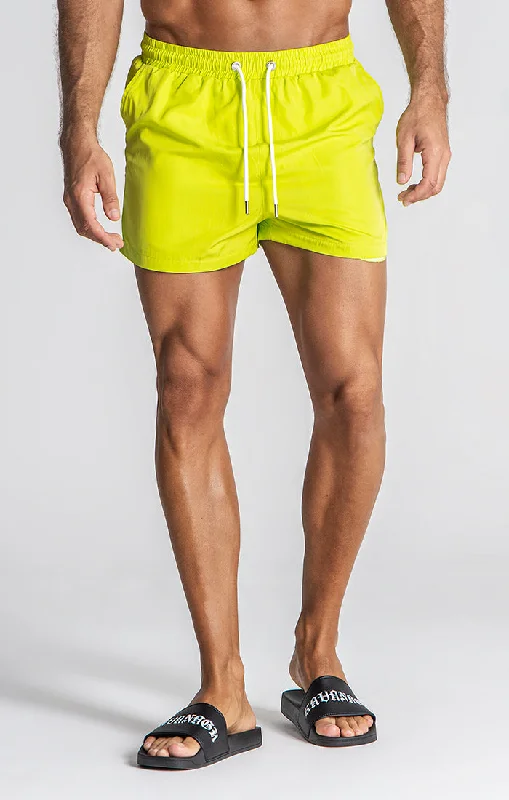 Green Message Swimshorts