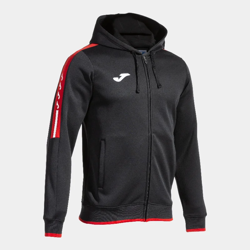 Joma Olimpiada Hoodie Jacket (Black/Red)