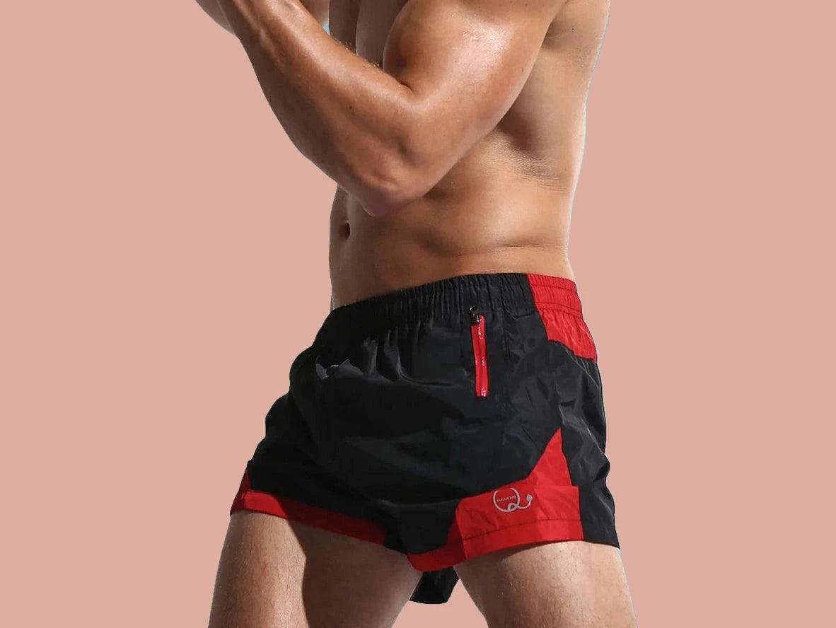 Gay Swim Shorts | AIMPACT Quick Dry Zipper Pocket Lined Swim Shorts