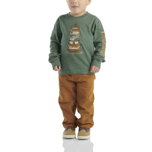 Toddler Boys' Lantern Print T-Shirt and Pants Set - Cilantro / Carhartt Brown