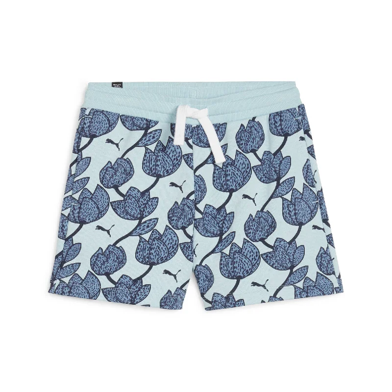 PUMA Big Kids' Girls' ESS+ BLOSSOM Shorts