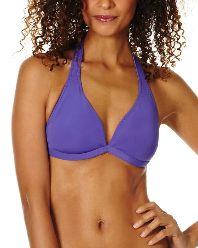 Vilebrequin Solid Water Halter Neck Swim Top