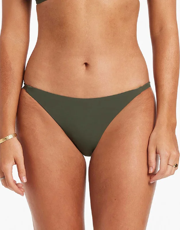 Jetset Skinny Side Hipster Bikini Pant - Olive