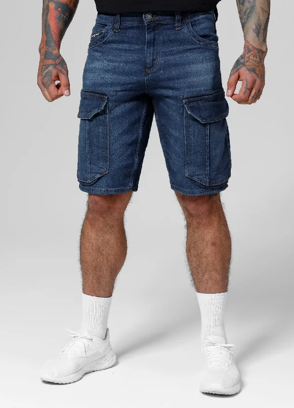 Denim cargo shorts Navy Wash Longspur