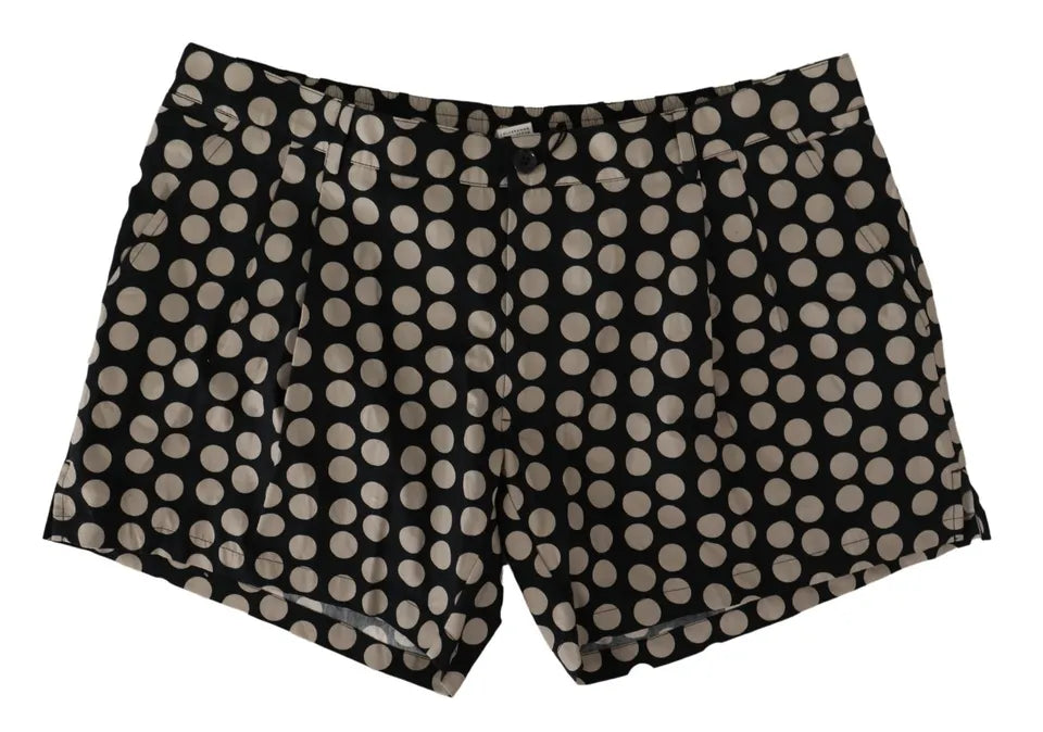 Dolce & Gabbana   Polka Dots Cotton Linen Men's Shorts (Pre-Owned)