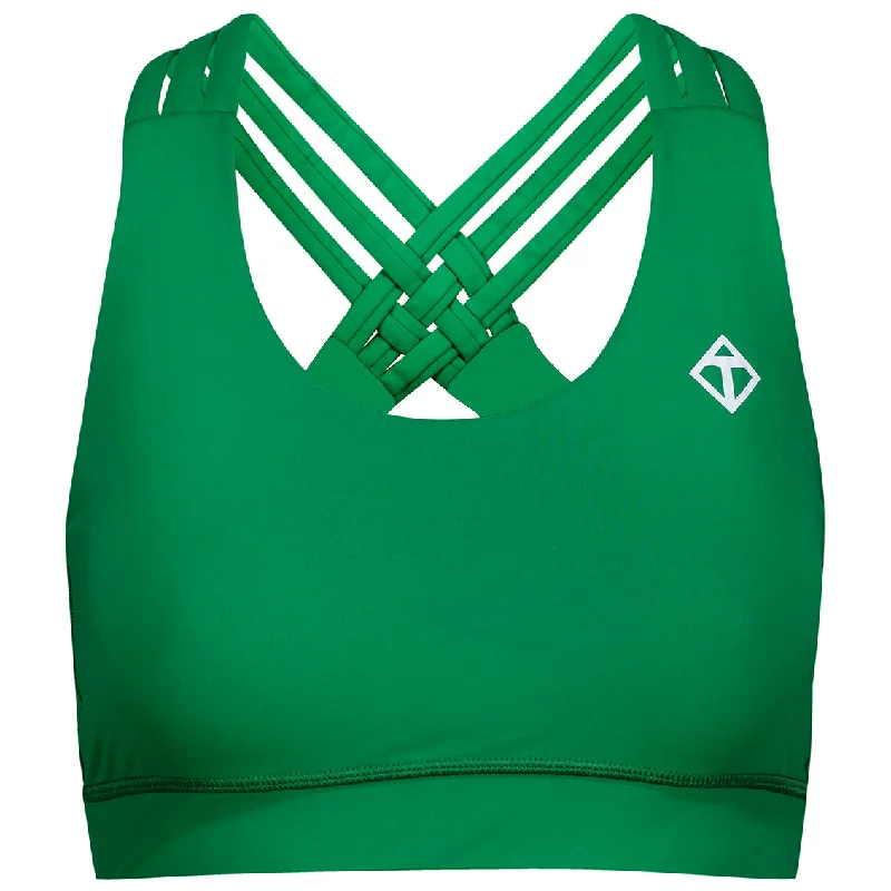 Green Cross Back Bra