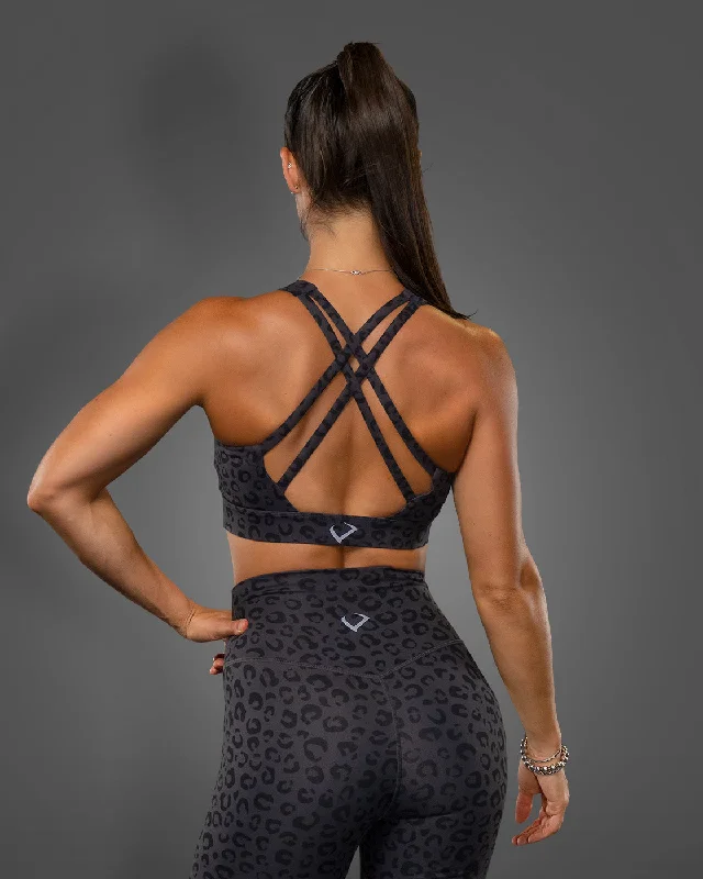 Black Leopard Sports Bra