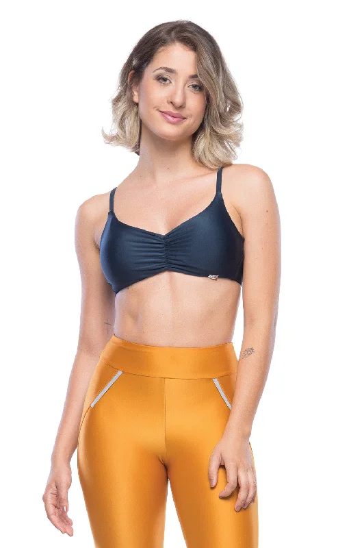 Lara Sports Bra - Navy Blue