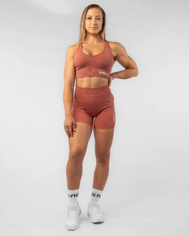 Seamless Double Strap Sports Bra