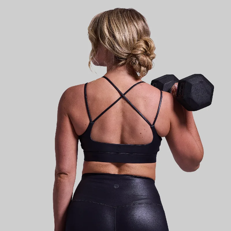 Exhale Sports Bra (Black Melt)