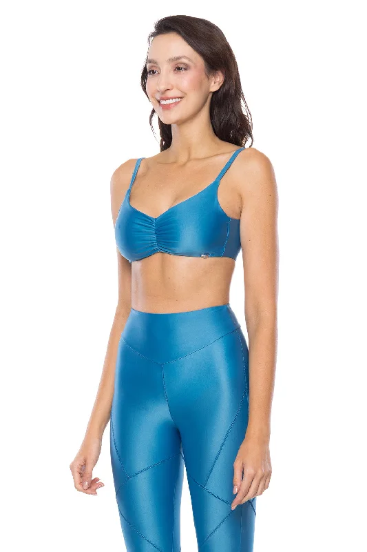 Lara Sports Bra - Ocean Blue