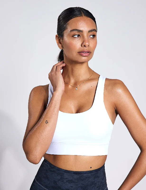 Zoe Air-Core Sports Bra - White