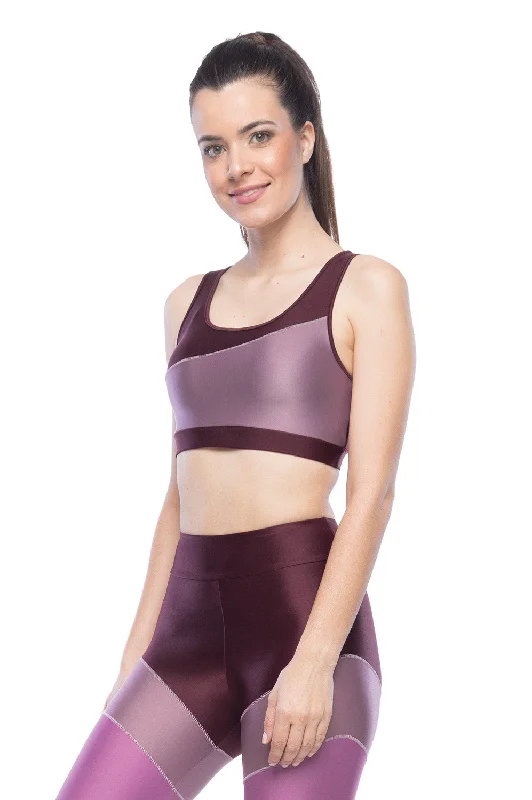 Line Sport Bra - Dark Burgundy