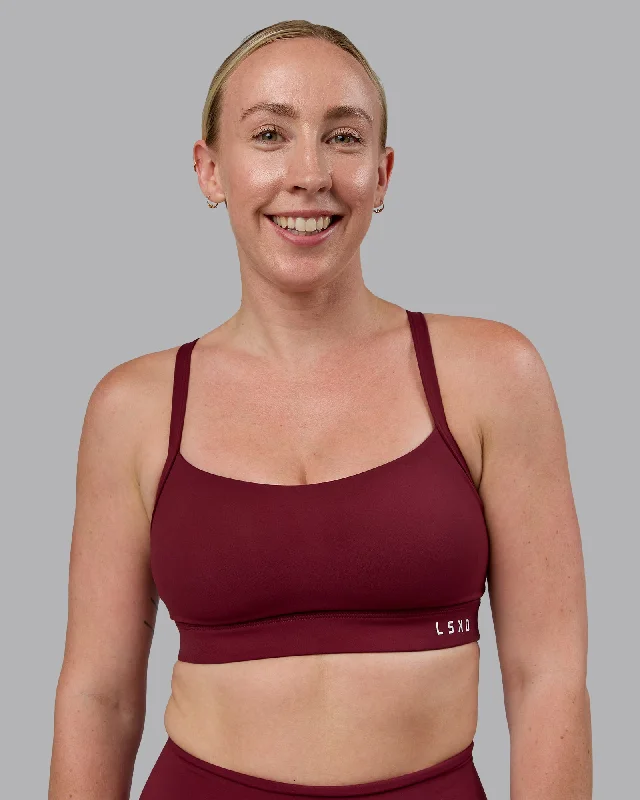 Momentum Sports Bra (D/DD/E) - Cordovan