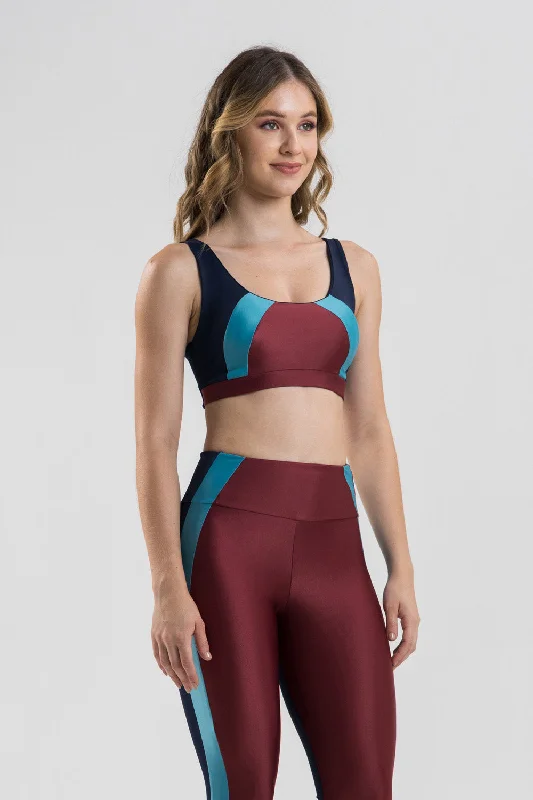 Power Sport Bra - Burgundy