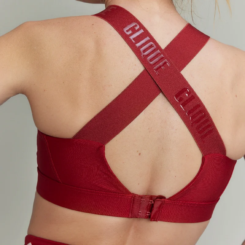 CLQ Super Support Bra Carmine