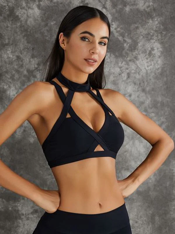 ZASUWA Female Unique Cut Out Sports Bras