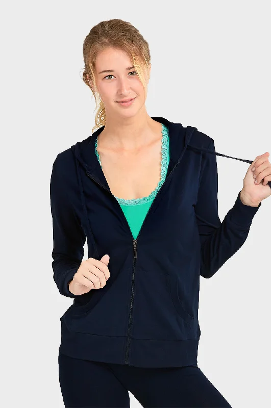 SOFRA LADIES SINGLE JERSEY ZIP-UP HOODIE JACKET (HDC7000A/XA_NAVY)