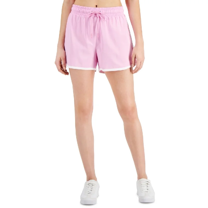 ID Ideology Women's Drawstring Running Shorts Pink