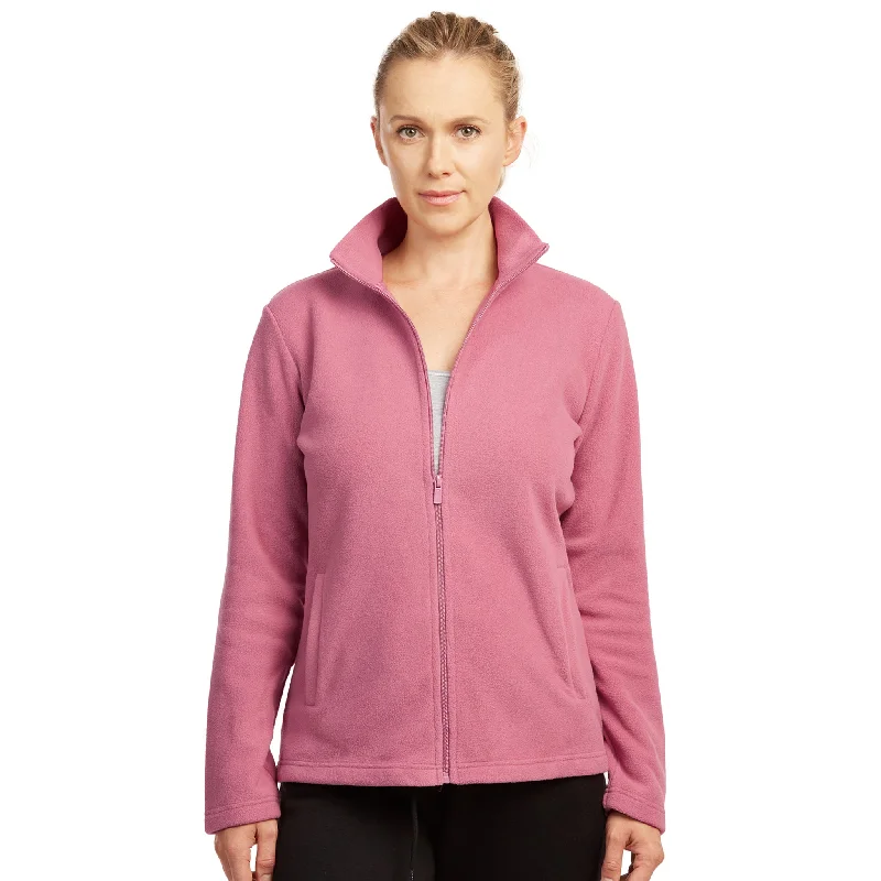 SOFRA LADIES POLAR FLEECE JACKET (LPF200_D.ROSE)