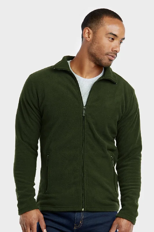 KNOCKER MEN'S POLAR FLEECE JACKET (PF2000_D.GREEN)