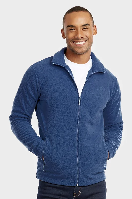 KNOCKER MEN'S POLAR FLEECE JACKET (PF2000_DENIM)